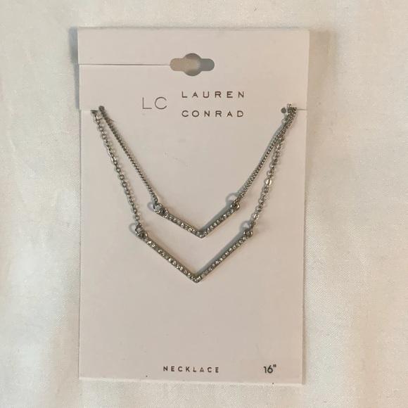 LC Lauren Conrad Layer Gold Tone Fashion Necklace